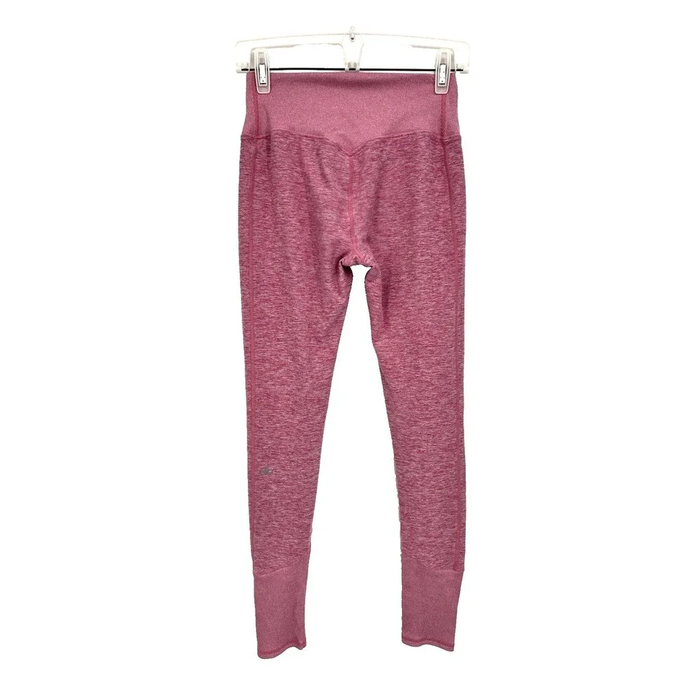 Alo Yoga High Waist Alosoft Lounge Legging In Pink Heather Size Medium